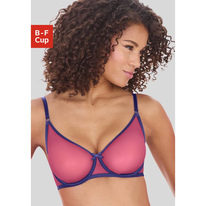 VIVANCE T-Shirt-BH Damen pink-blau Gr.75C von VIVANCE