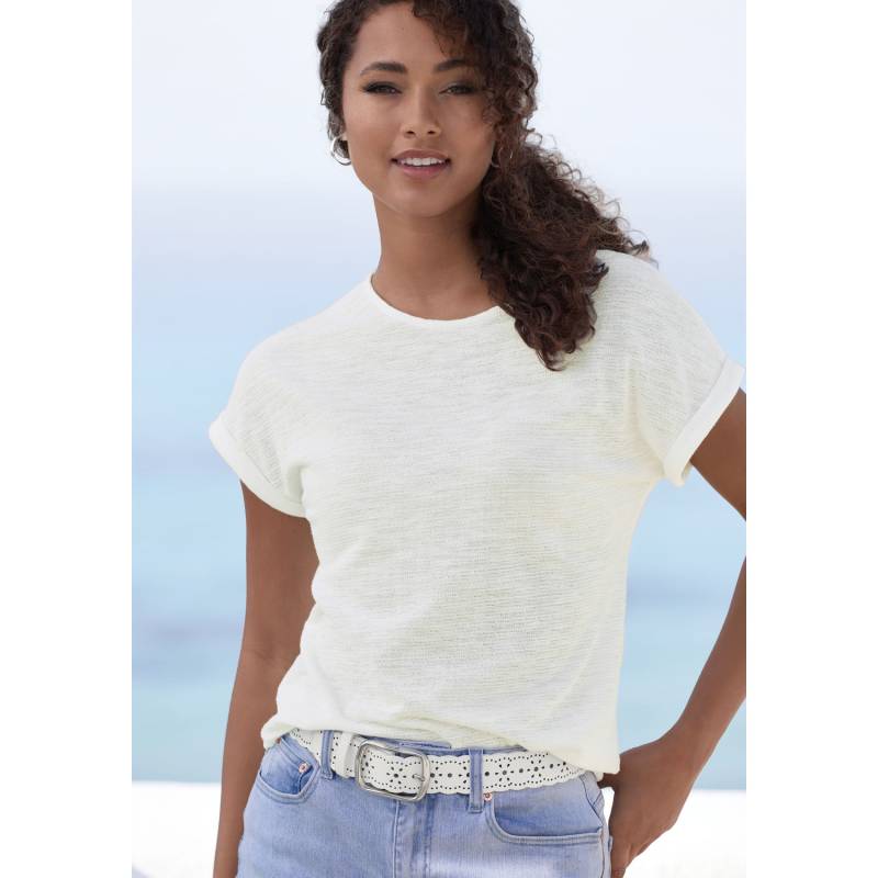 VIVANCE T-Shirt Damen creme Gr.40/42 von VIVANCE