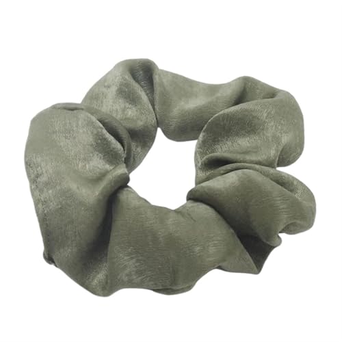 1 Stück weiche, elastische Haarbänder for Frauen, Haargummiring, Haarschmuck, einfarbige Haarbänder for Mädchen(Moss 1 Piece) von VIVAZYTGH