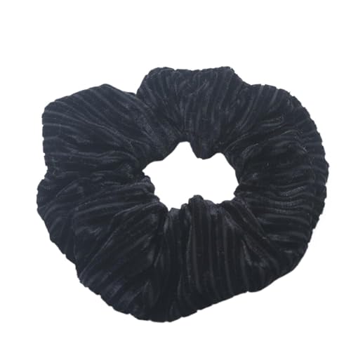 1 Stück weiche Haargummis for Damen in großer Größe, Jumbo-Haargummi aus Samt, Haarhalter for Damen, Haarschmuck(Black) von VIVAZYTGH