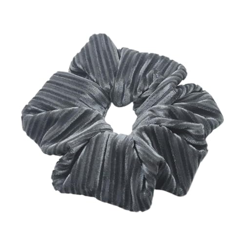 1 Stück weiche Haargummis for Damen in großer Größe, Jumbo-Haargummi aus Samt, Haarhalter for Damen, Haarschmuck(Gray) von VIVAZYTGH