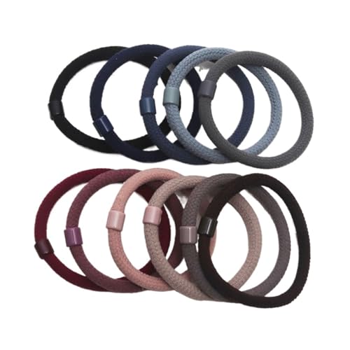 10 Stück elastische Haargummis aus Nylon, Haargummis for Mädchen, Haargummi, Pferdeschwanz-Halter, Haar-Accessoires(Mix 10 pcs) von VIVAZYTGH