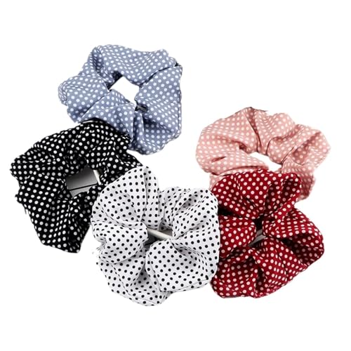 5 Stück modische elastische Haarbänder, einfacher Basic-Pferdeschwanzhalter, Gummiband, Kopfbedeckung for Frauen und Mädchen, Haar-Accessoires(Color 12) von VIVAZYTGH