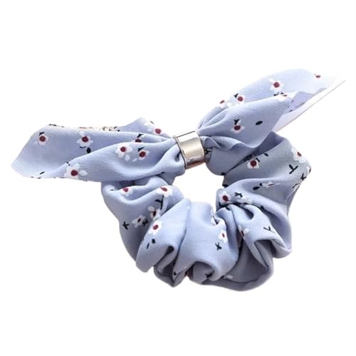 Damen Vintage Scrunchie mit gestreifter Schleife und kariertem Pferdeschwanzhalter, elastische Haarbänder, Gummi-Kopfbedeckungen, Haar-Accessoires(1) von VIVAZYTGH
