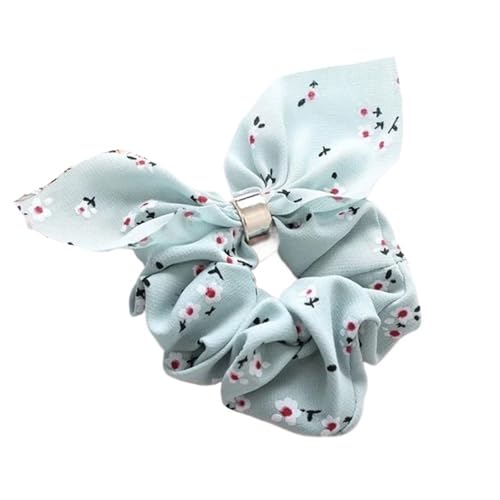 Damen Vintage Scrunchie mit gestreifter Schleife und kariertem Pferdeschwanzhalter, elastische Haarbänder, Gummi-Kopfbedeckungen, Haar-Accessoires(2) von VIVAZYTGH