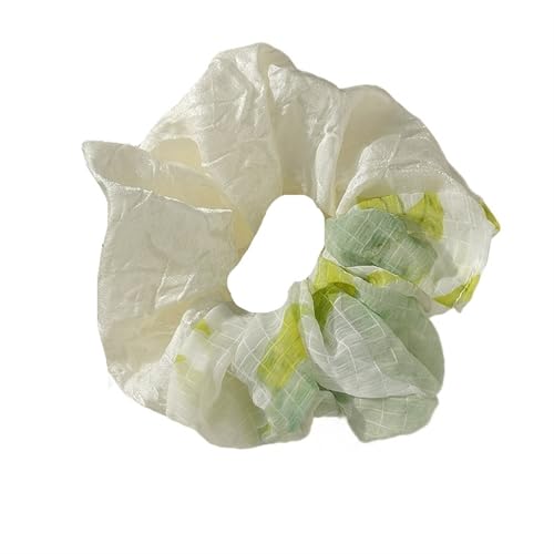 Floraler Scrunchie Pferdeschwanzhalter mit Schleifen Damenband, Haargummis for Mädchen Streamer Elastisches Haarband, Haarschmuck(Color 1) von VIVAZYTGH