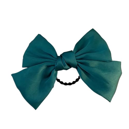 Haargummi mit großer Schleife, Kopfbedeckung for Damen, modische, süße, elastische Haarbänder mit Schleife, Pferdeschwanzbänder, Haar-Accessoires(Green) von VIVAZYTGH