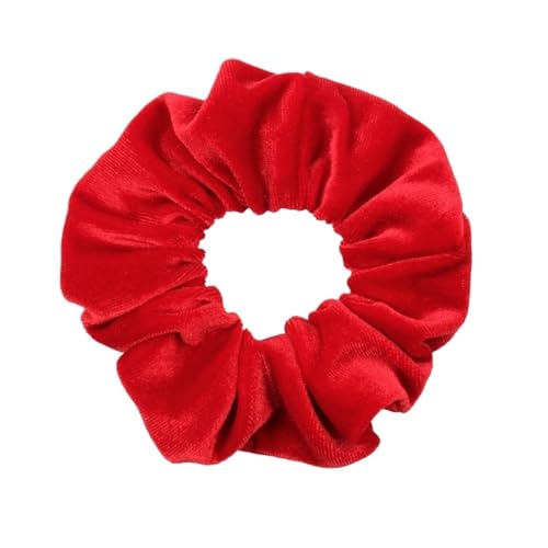 Samt-Haargummis fürs Haar, Kopfbedeckung for Winterfrisuren, Samt-Haargummis for Damen, Haarbänder, Stirnband for Mädchen(Red) von VIVAZYTGH