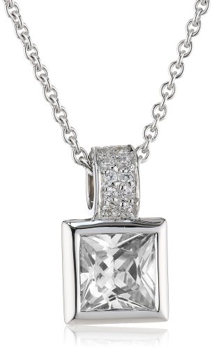 VIVENTY Damen-Anhänger 925 Sterling Silber mit 11 Zirkonia in Weiss 763102 von VIVENTY