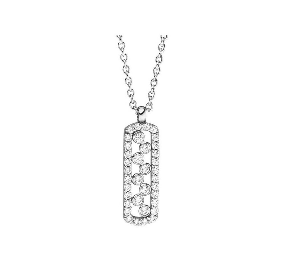 VIVENTY Kette mit Anhänger 784238 Halskette mit Anhänger Damen Glitzer Zirkonia Sterling-Silber von VIVENTY