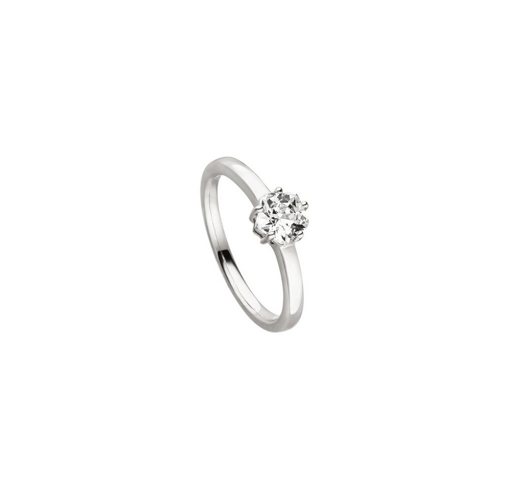 VIVENTY Silberring 780981 Solitär-Ring Damen Zirkonia Sterling-Silber Gr. 56 von VIVENTY