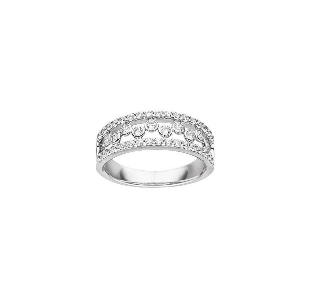 VIVENTY Silberring 784231 Ring Damen Zirkonia Weiss Sterling-Silber Gr. 58 von VIVENTY