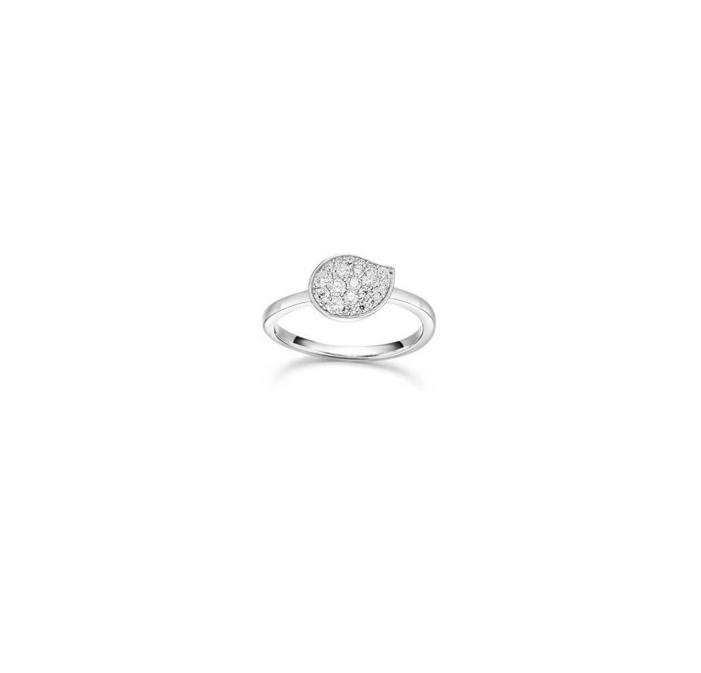 VIVENTY Silberring 784601 Ring Damen Blattförmiges Element Zirkonia Sterling-Silber Gr. von VIVENTY