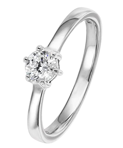 Viventy Verlobungsring Silber 925 Antragsring Zirkonia Damen-Ring 769761-56 Ringgröße 56/17,8 von Viventy