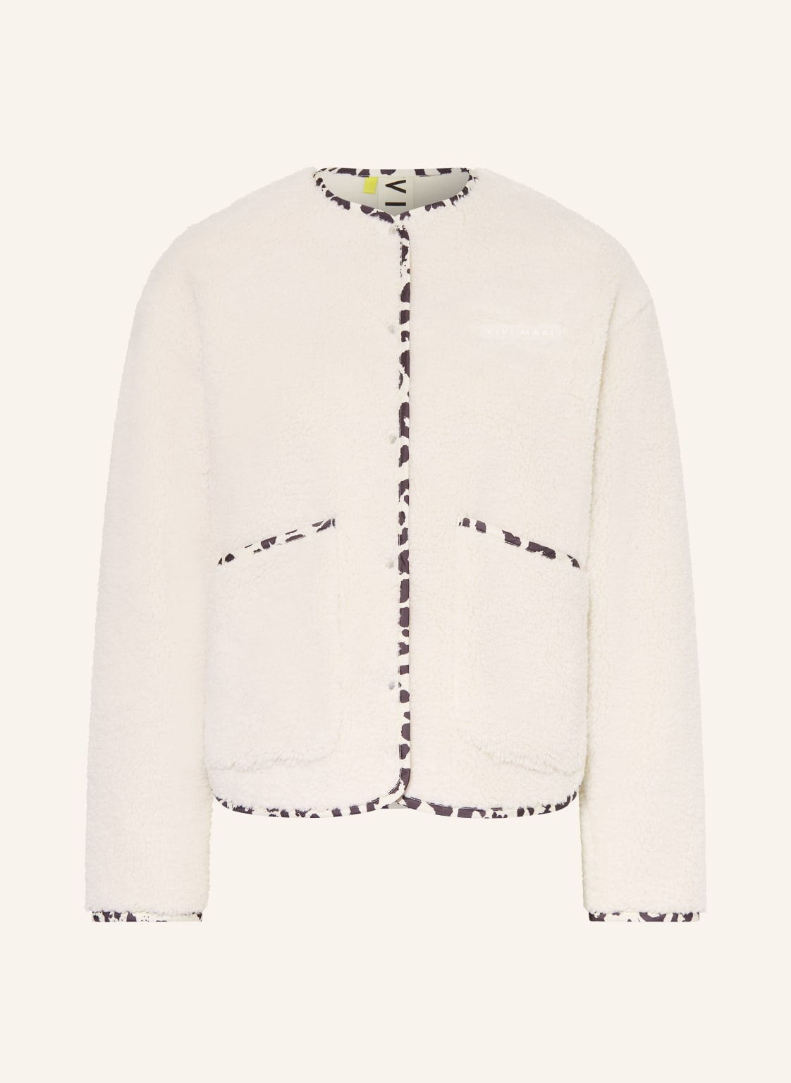 Vivi Mari Teddyfell-Jacke beige von VIVI MARI