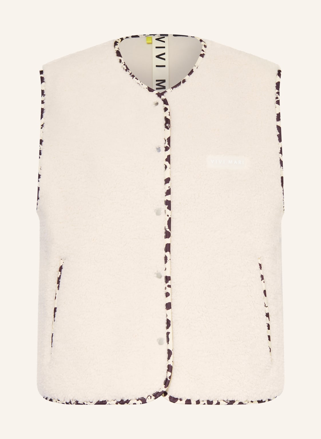 Vivi Mari Teddyfell-Weste beige von VIVI MARI