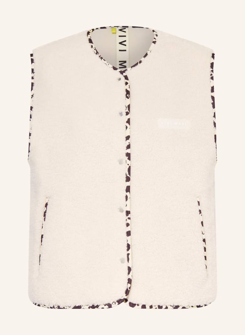Vivi Mari Teddyfell-Weste beige von VIVI MARI