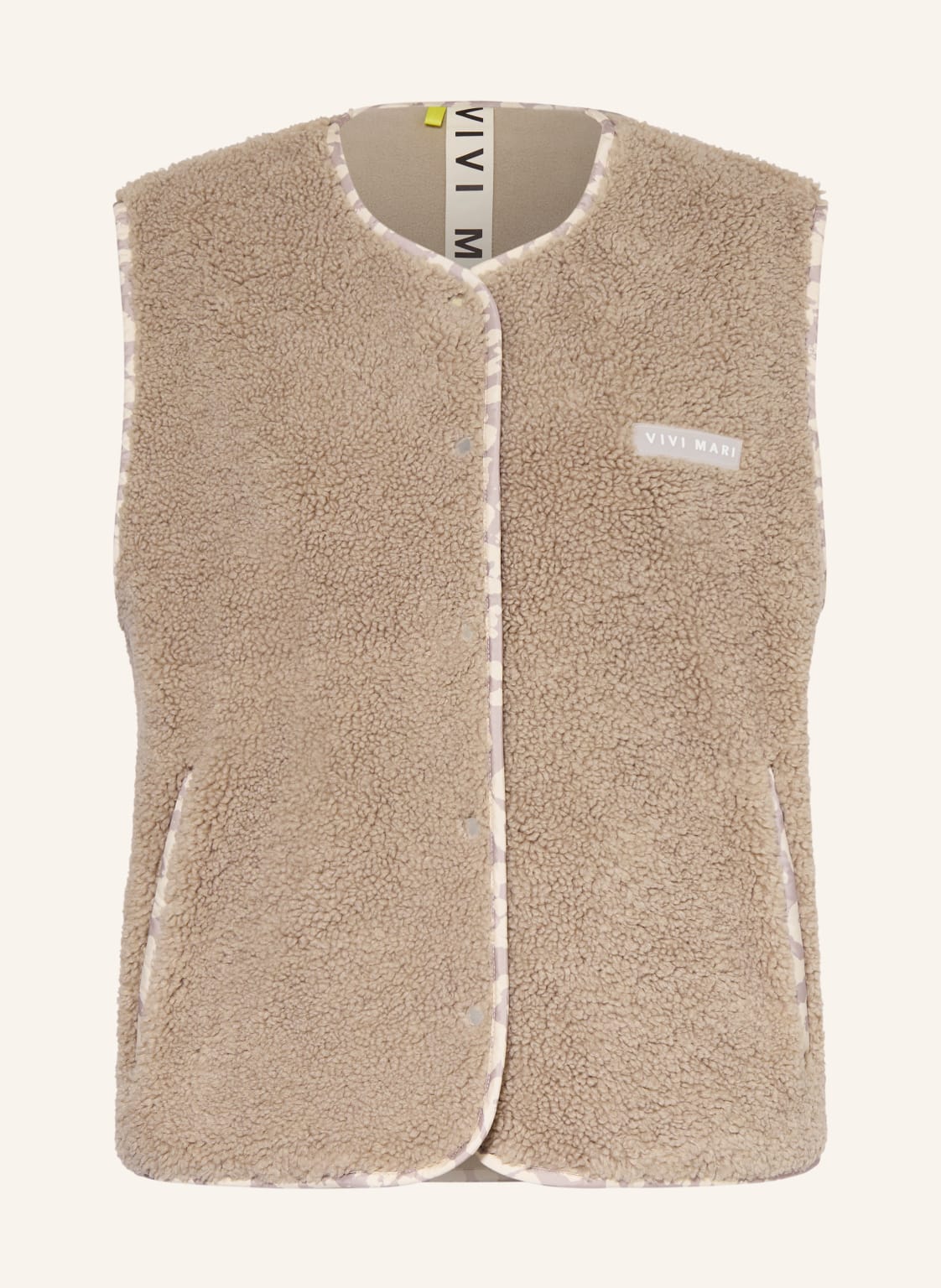 Vivi Mari Teddyfell-Weste beige von VIVI MARI