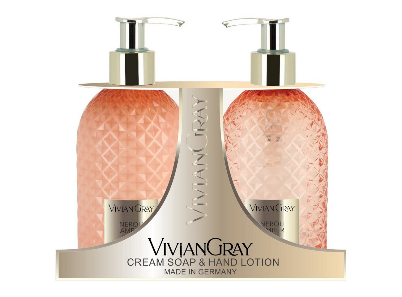VIVIAN GRAY Hautreinigungs-Set Cremeseife & Hand Lotion Neroli & Amber von VIVIAN GRAY