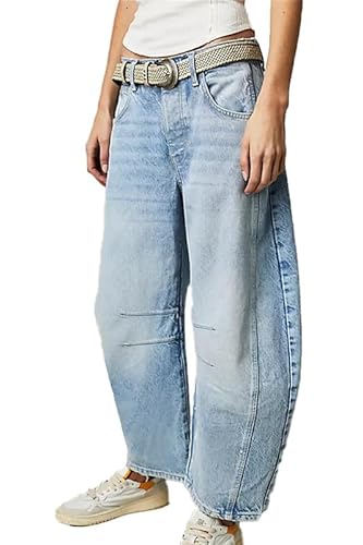 VIVICOLOR Damen-Baggy-Jeans mit mittlerer Leibhöhe, Vintage-Baggy-Jeans mit Leopardenmuster und Knöchelhose, Boyfriend-Jeans mit weitem Bein, Y2K VIVICOLOR Damen-Baggy-Jeans mit mittlerer Leibhöhe, Vintage-Baggy-Jeans mit Leopardenmuster und Knöchelhose, Boyfriend-Jeans mit weitem Bein, Y2K von VIVICOLOR