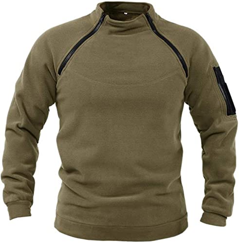 VIVICOLOR Tactical Combat Fleece Pullover Jacke Herren Military Athletic Sport Jumper Tops Army Winddichte Pullover von VIVICOLOR