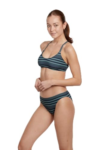 VIVID Mix&Match Hose Streifenmuster Unterteil Einzelteil mit Rip-Struktur schmaler Slip von VIVID