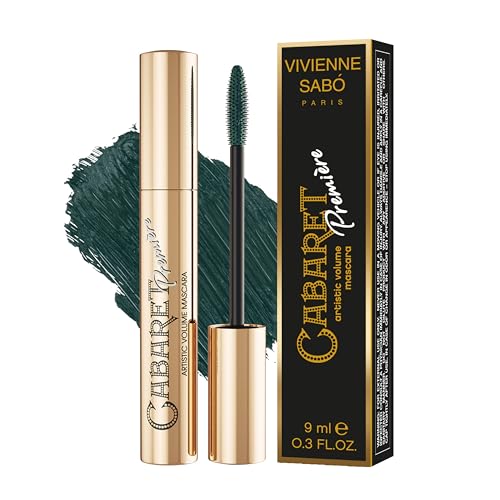 VIVIENNE SABO Artistic Volume Mascara Cabaret Premiere - Perfektes Volumen & verführerischer Augenaufschlag - Präzise Trennung & intensiver Wow-Effekt - Grün - 9 ml von VIVIENNE SABO