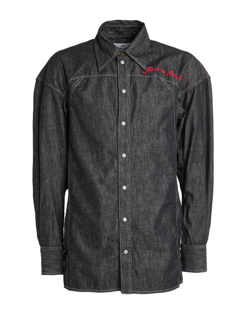 VIVIENNE WESTWOOD Jeanshemd Herren Schwarz von VIVIENNE WESTWOOD