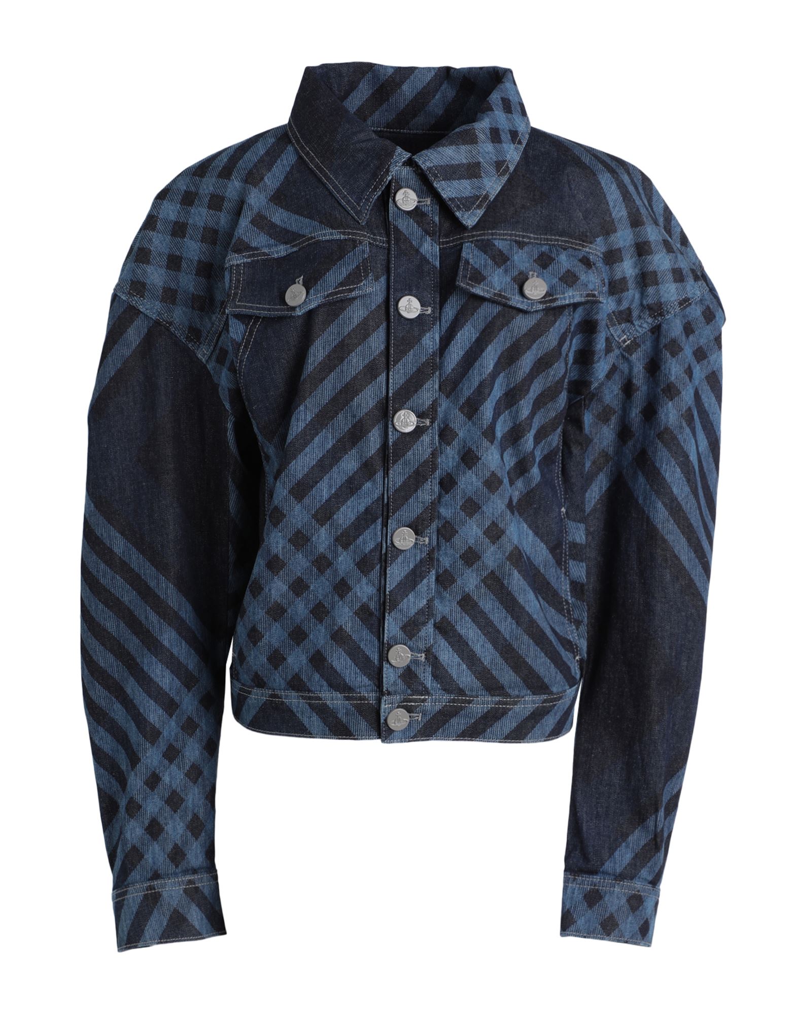 VIVIENNE WESTWOOD Jeansjacke/-mantel Damen Blau von VIVIENNE WESTWOOD