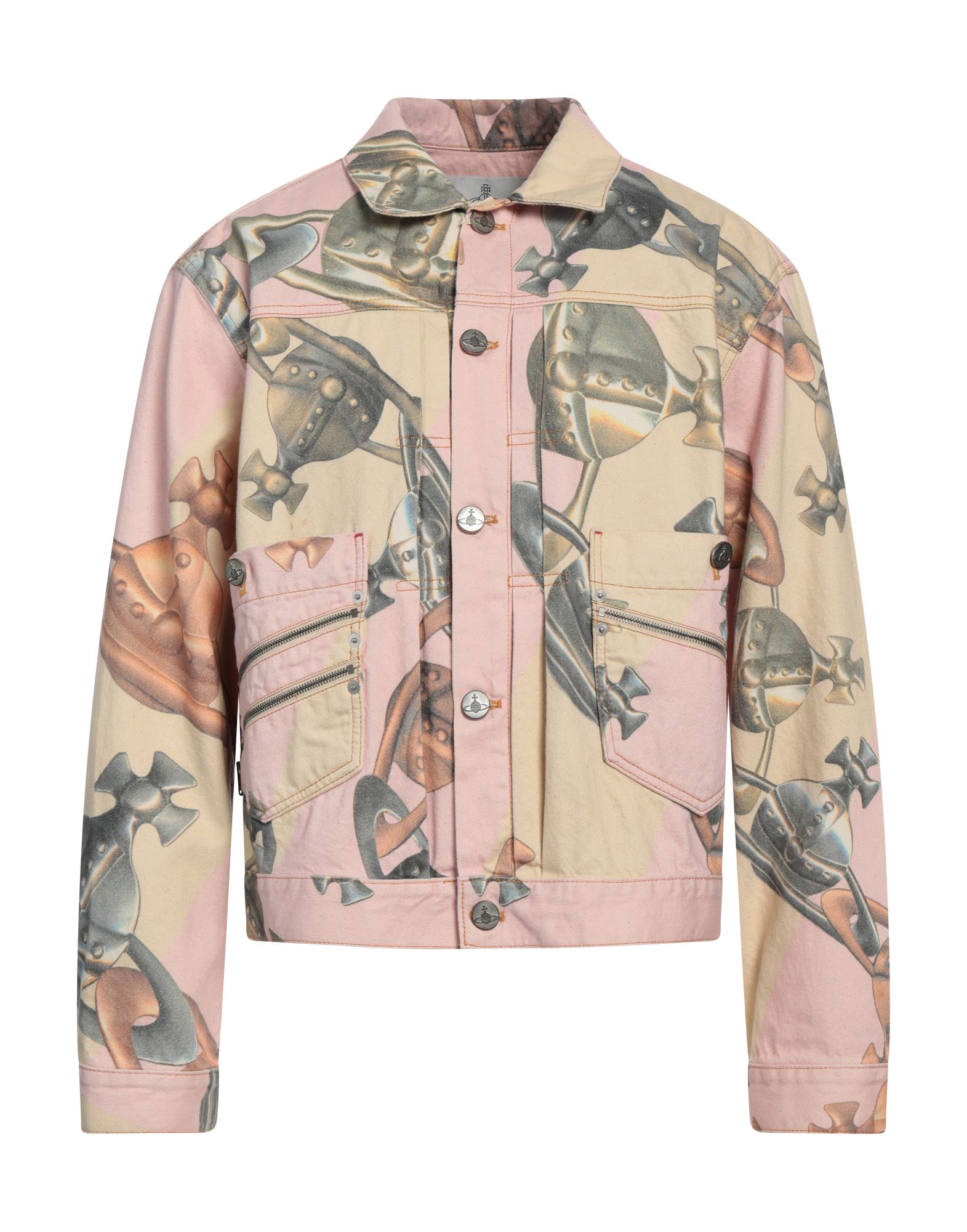 VIVIENNE WESTWOOD Jeansjacke/-mantel Herren Rosa von VIVIENNE WESTWOOD