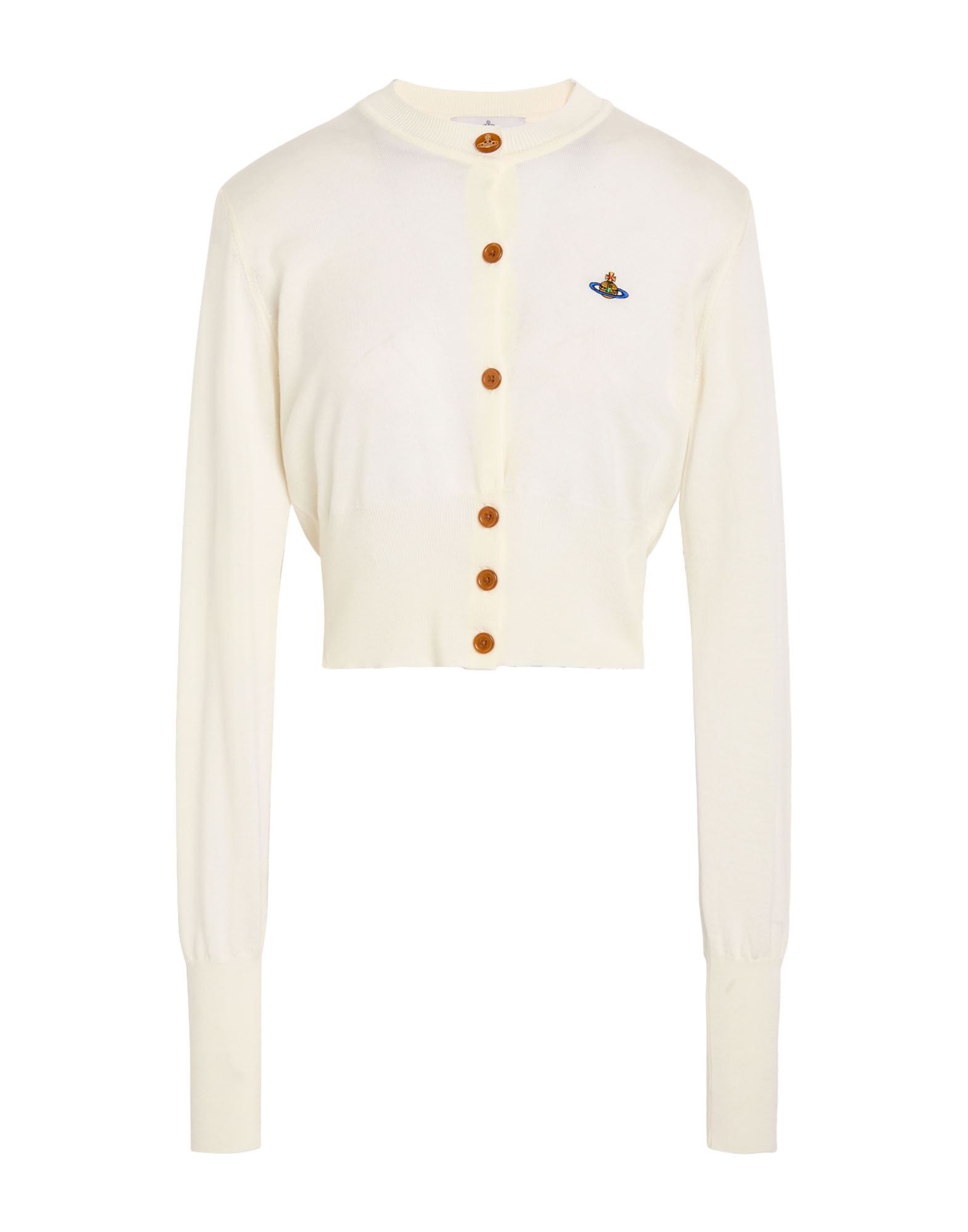 VIVIENNE WESTWOOD Strickjacke Damen Cremeweiß VIVIENNE WESTWOOD Strickjacke Damen Cremeweiß von VIVIENNE WESTWOOD