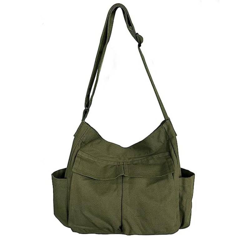 VIVIHEYDAY Umhängetasche Canvas Tasche Damen Herren Schultertasche, Canvas Tote Bag, Damen-Schultertasche von VIVIHEYDAY