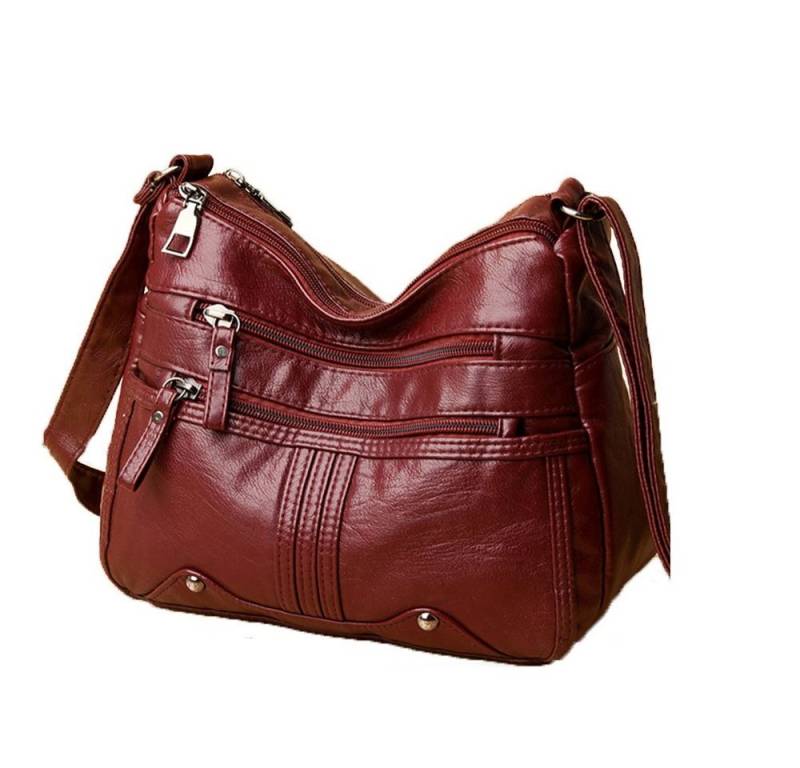 VIVIHEYDAY Umhängetasche Schultertasche, Damen Crossover Bag, Leder Schultertasche von VIVIHEYDAY