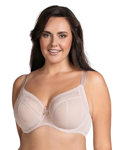 VIVISENCE BH Mit Bügel Verstellbare Träger Komfort Hebt Und Formt Die Brust 1080, Beige,85I von VIVISENCE