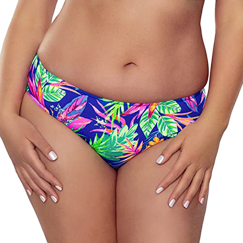 VIVISENCE Bikinislips Dame Bademode Musterlos Normaler Bund Setteil EU 3000, Mehrfarbig,40 von VIVISENCE