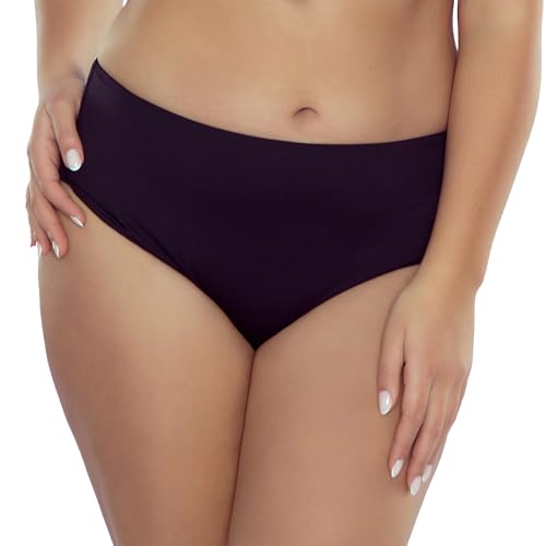 VIVISENCE Dame Bikinslip Bikiniunterteil Bikinihose Muserlos Strandmode Klassisch 3008, Shwarz,36 von VIVISENCE