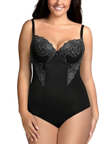 VIVISENCE Dame Body Schalen Träger Unterwäsche 6001, Schwarz,95B VIVISENCE Dame Body Schalen Träger Unterwäsche 6001, Schwarz,95B von VIVISENCE