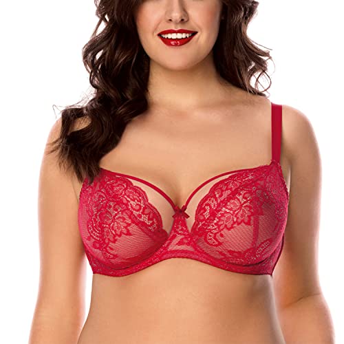 VIVISENCE Damen Slip Unterhosen Unterwäsche Ganztägiger Komfort 1044, Rot,L VIVISENCE Damen Slip Unterhosen Unterwäsche Ganztägiger Komfort 1044, Rot,L von VIVISENCE