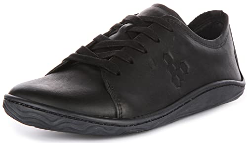 VIVOBAREFOOT Damen Addis Leder Triple Black Trainer 40 EU von VIVOBAREFOOT