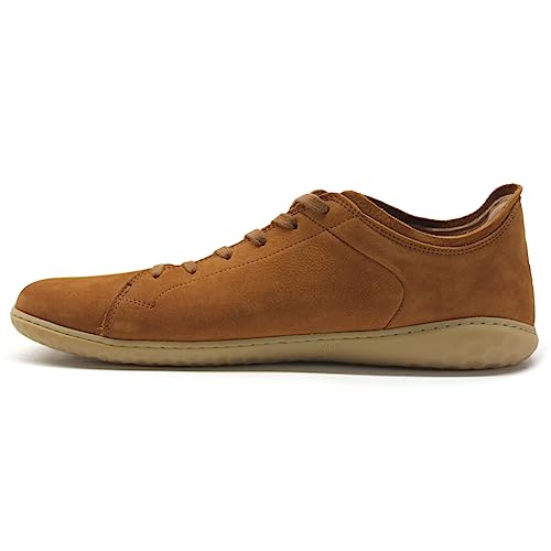 VIVOBAREFOOT Damen Geo Court III Leder Nubuck Tan Trainer 39 EU von VIVOBAREFOOT