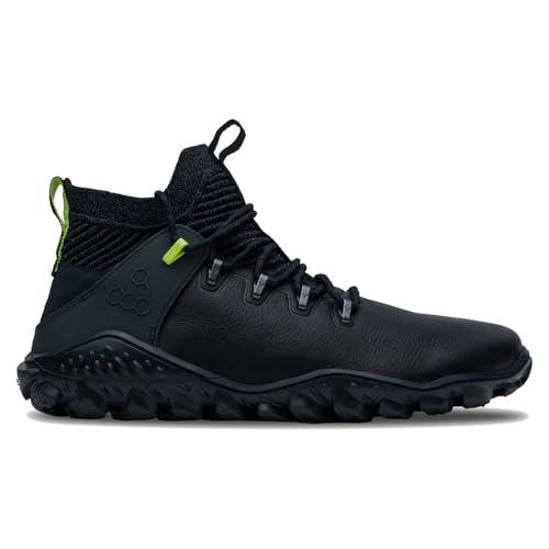 VIVOBAREFOOT Damen Magna Frst ESC Leather Textile Obsidian Lime Stiefel 37 EU von VIVOBAREFOOT