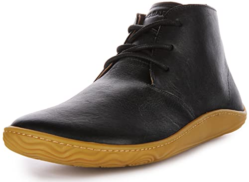 VIVOBAREFOOT Herren Addis Desert Leder Black Stiefel 43 EU von VIVOBAREFOOT