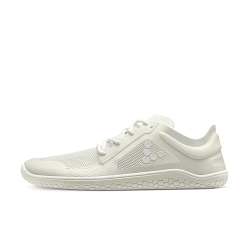 VIVOBAREFOOT Primus Lite III, Veganer, Leichter atmungsaktiver Herrenschuh mit Barfußsohle, Bright White, 41 EU von VIVOBAREFOOT