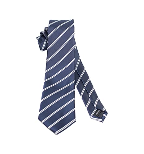Vizenzo Krawatten für Männer Geschenke für Männer Gestreifte Krawatte, marineblau/gestreift von VIZENZO