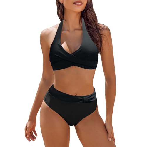 VJGOAL Flash Deals of The Day Bauchweg Body Damen String Bikini Hotpants Badeanzug Mit Bein Unterhosen Mädchen Zweiteilig Rave Outfit Damen Badeanzug Damen Sexy Today's Deals Clearance Schwarz M von VJGOAL