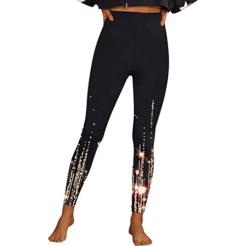 VJGOAL Hose Damen High Taille Freizeithose Sports Leggings Langer Strumpfhose Festliche Hosen Elegant High Waist Hose Stretch Elastisch Bequeme Weites Bein Freizeithosen Outdoorhose Karneval Yoga von VJGOAL