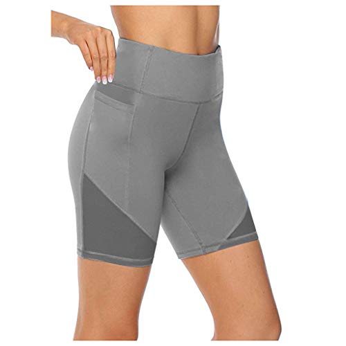 VJGOAL Kompressionshose Damen Lipödem Kurz TaillenLauf-Yoga-Frauentraining Yoga-Kurzkontrollhosen Bauch High Yoga-Hosen Damen Trainingshose Lang (Grey, L) Lightning Deals of The Day-Clearance Toys von VJGOAL