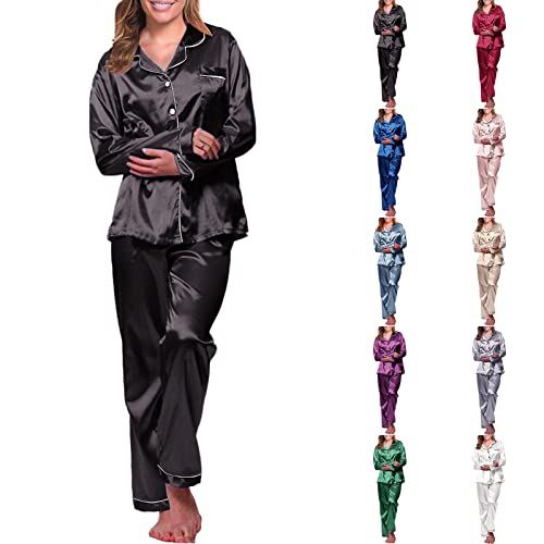 Warehouse Deal Matching Pyjamas Schlafanzug Satin Damen Schlafanzug Damen Kurzarm Satin Schlafanzug Pyjama Satin Damen Satin Schlafanzug Damen Herz Pyjama Damen Pyjama Damen Satin Herz Pyjama The Deal von VJGOAL