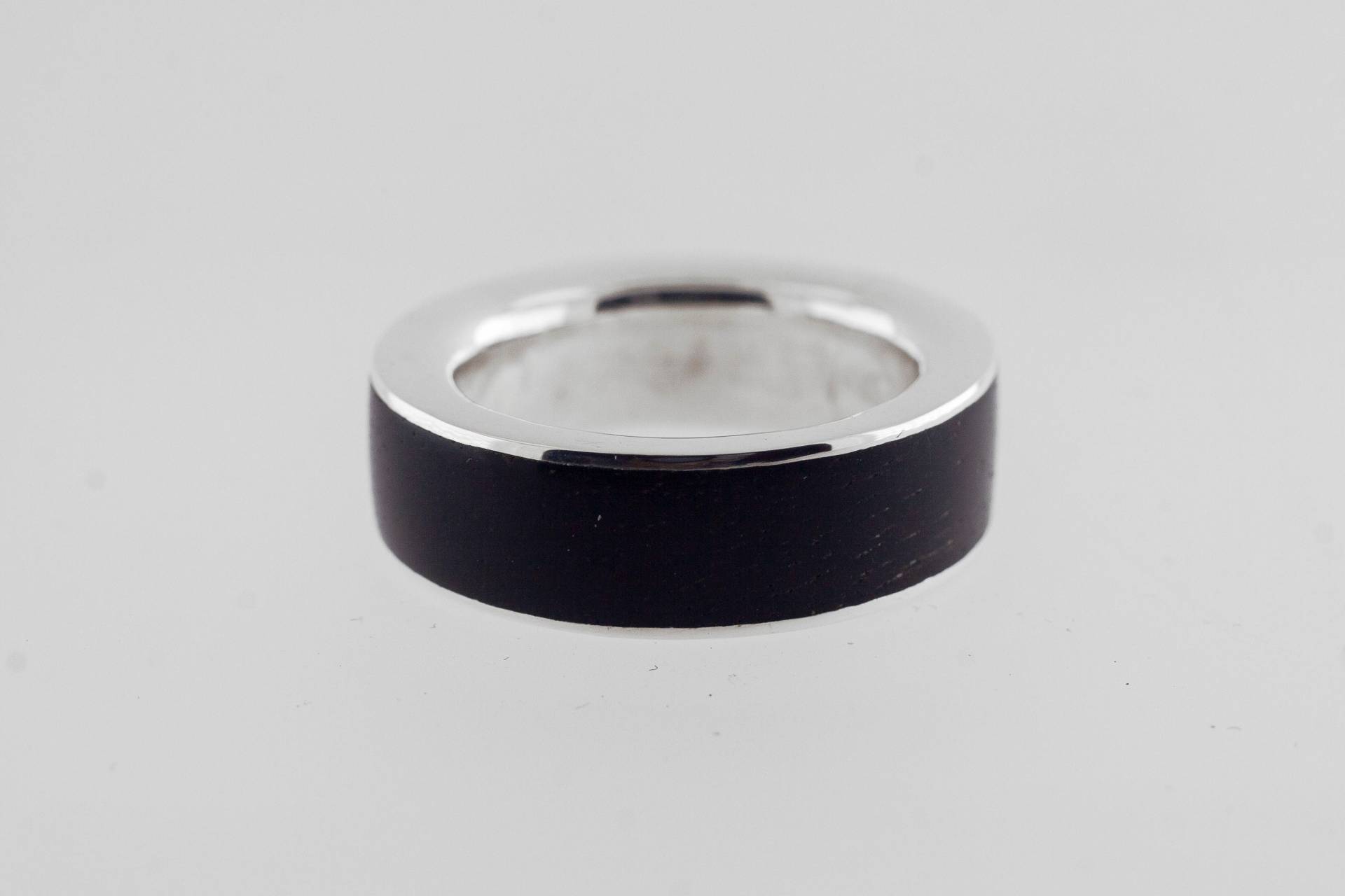Feine Silber Und Ebenholz Holz Ring von VJHDesignsJewellery