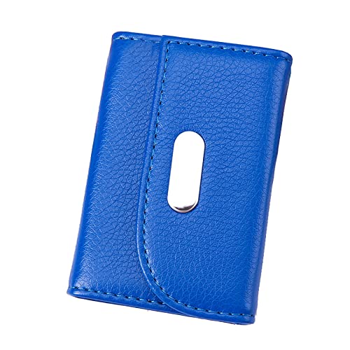 VKEID Kreditkartenhalter Brieftasche Organ-Kartenetui, modisches Multi-Karten-Kartenetui for Herren und Damen, Kreditkartenetui (Color : Blue, Size : 7x10.5x2cm) von VKEID